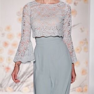 LC Lauren Conrad Lace Crop Top
